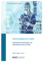 Cover des Heilmittelberichts 2025